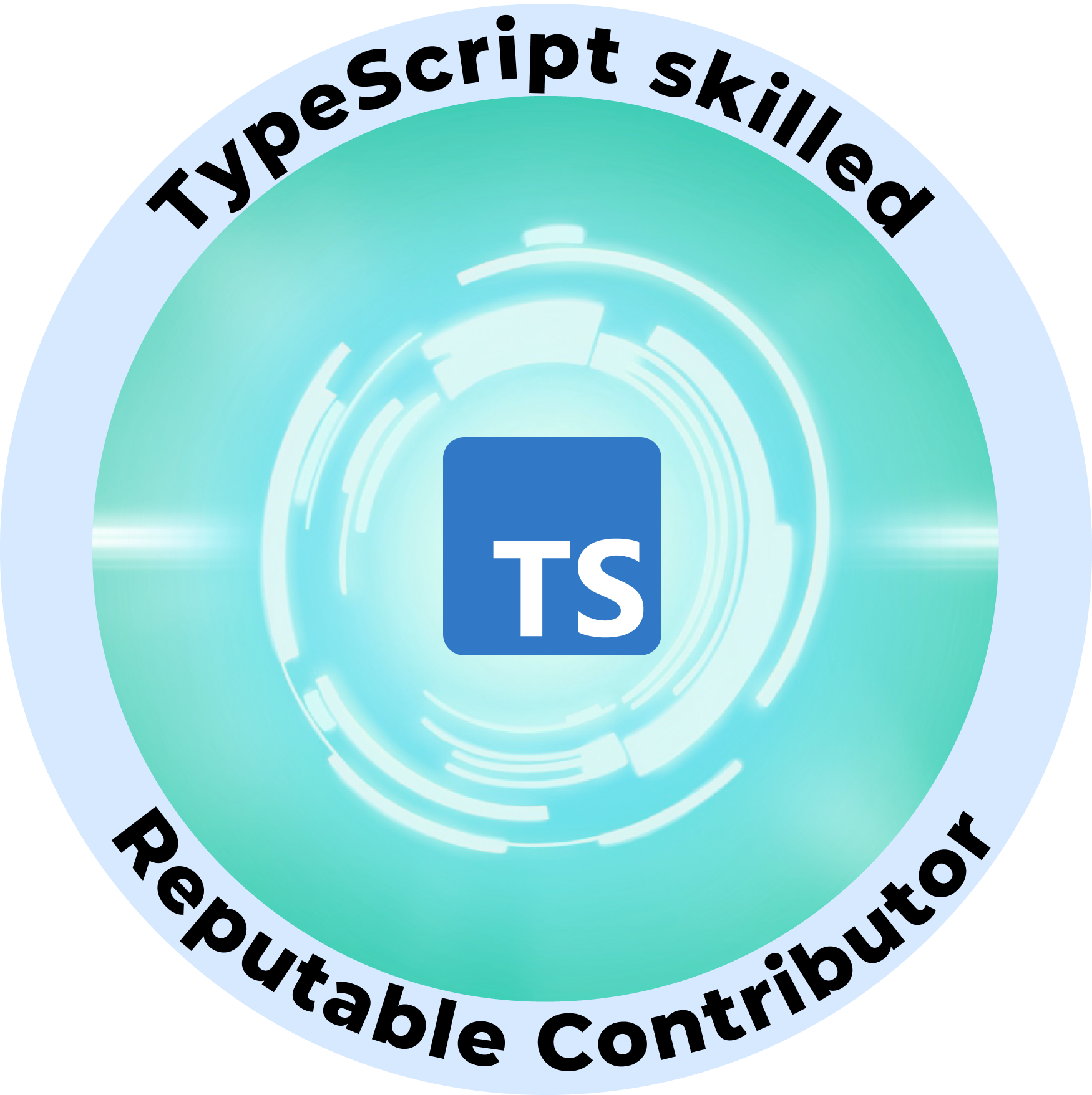 Web3 Badge | Reputable Typescript Skilled Contributor logo