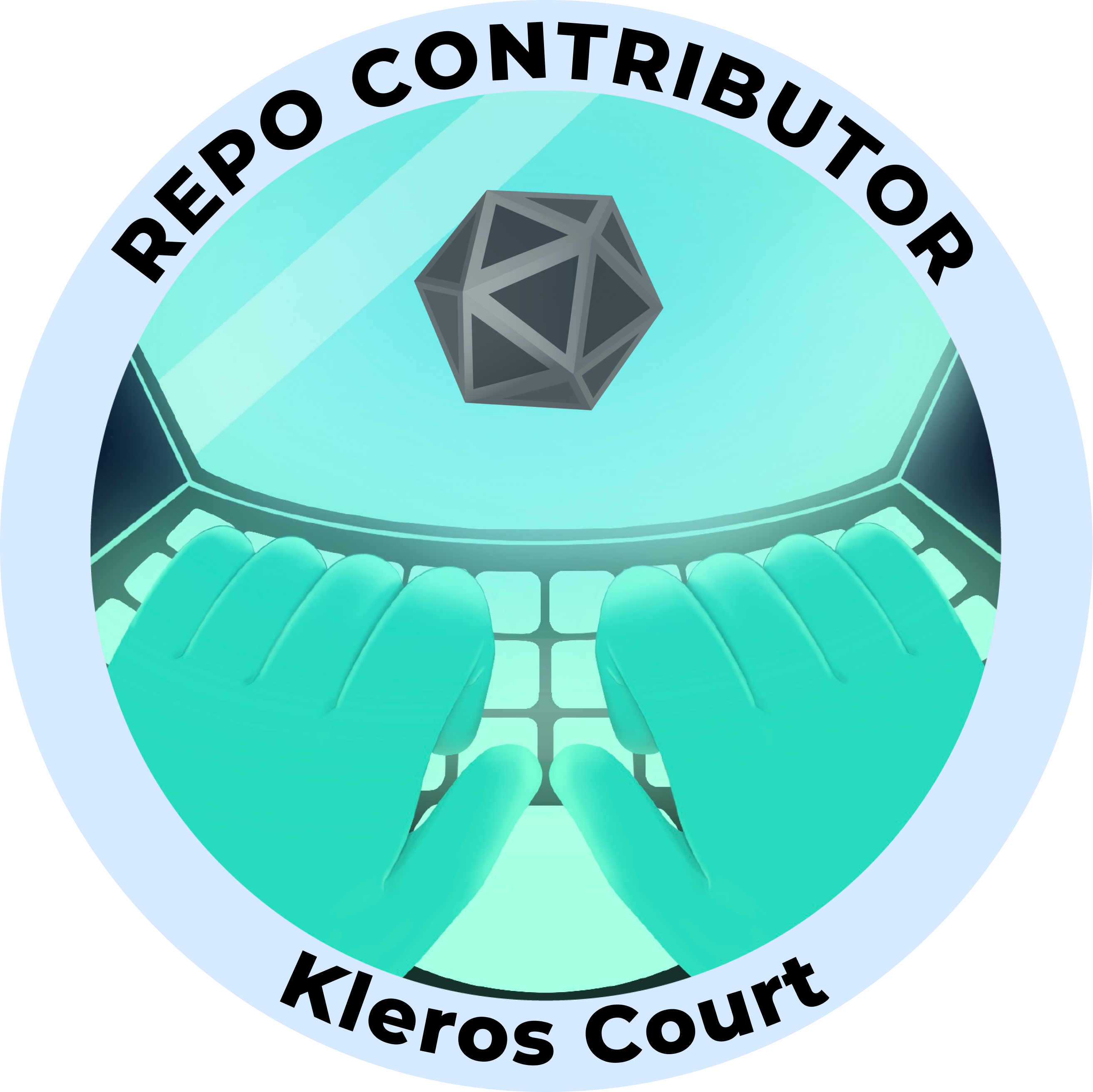 Web3 Badge | Project Contributor: Kleros Court logo